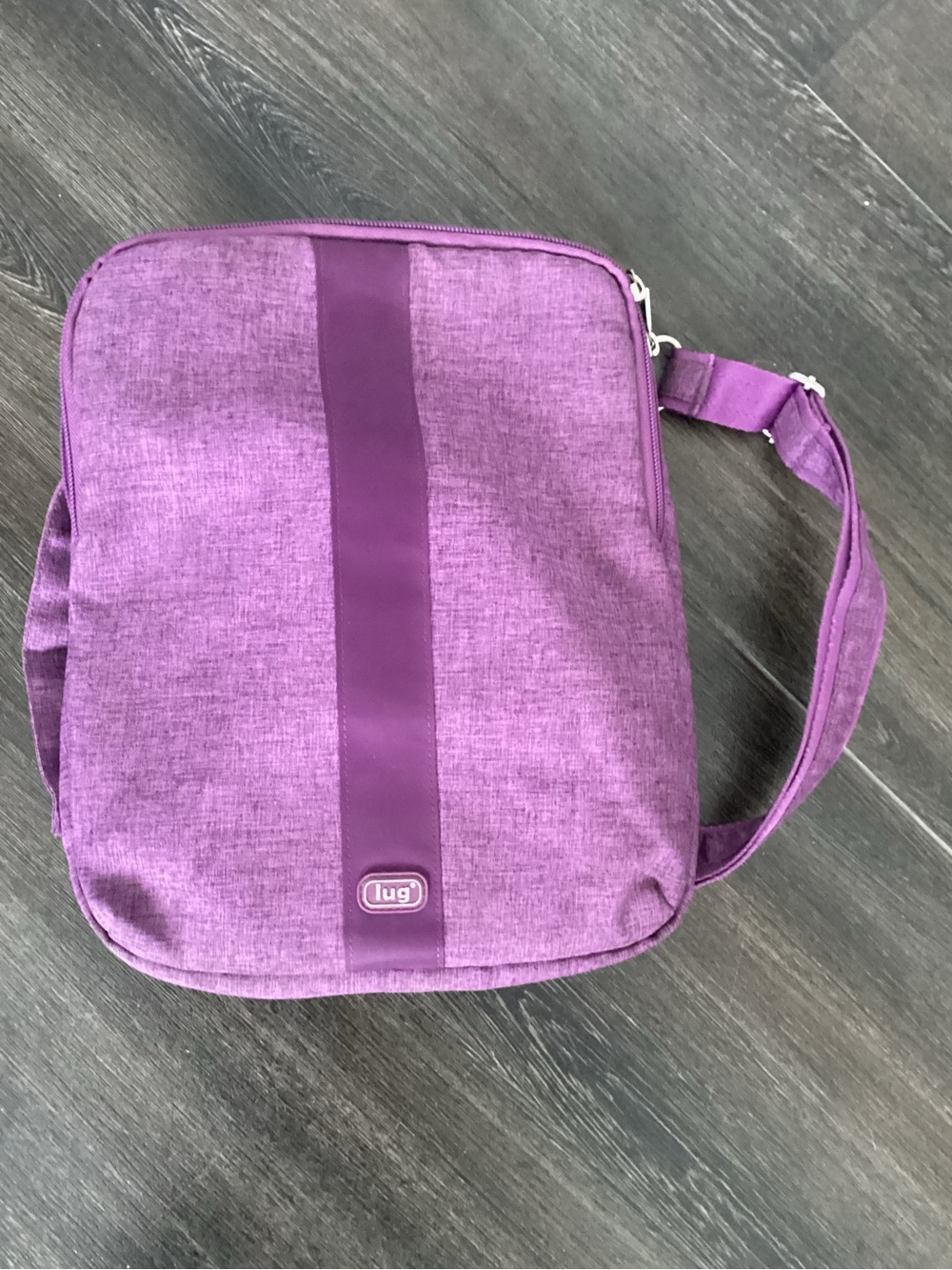 lug Purple Quilted Crossbody / backpack travel bag